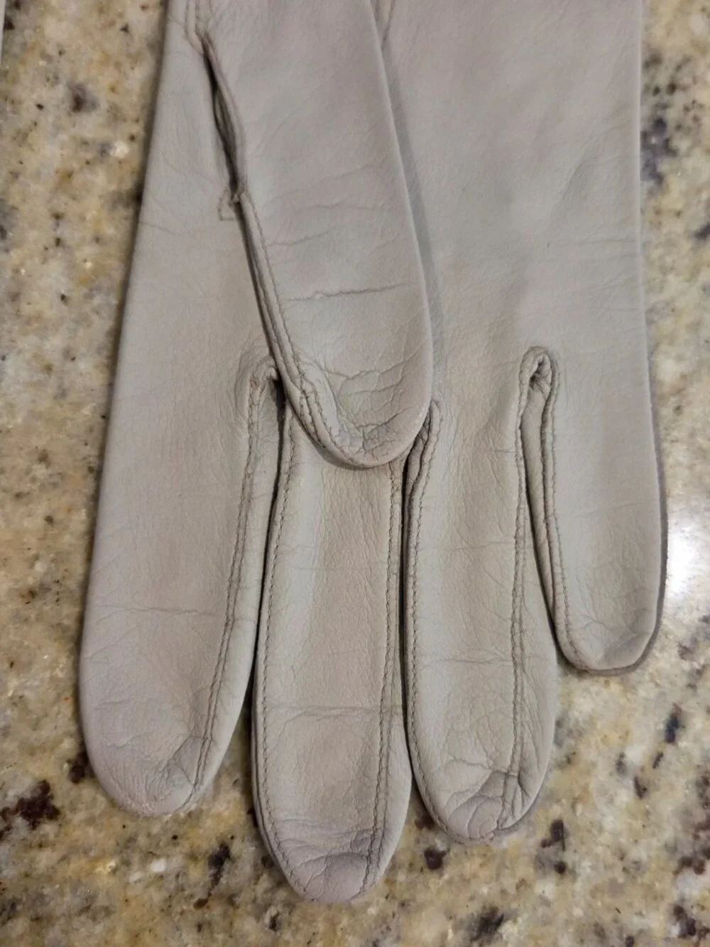Vintage Womens Size S Beige Leather Formal 11.5